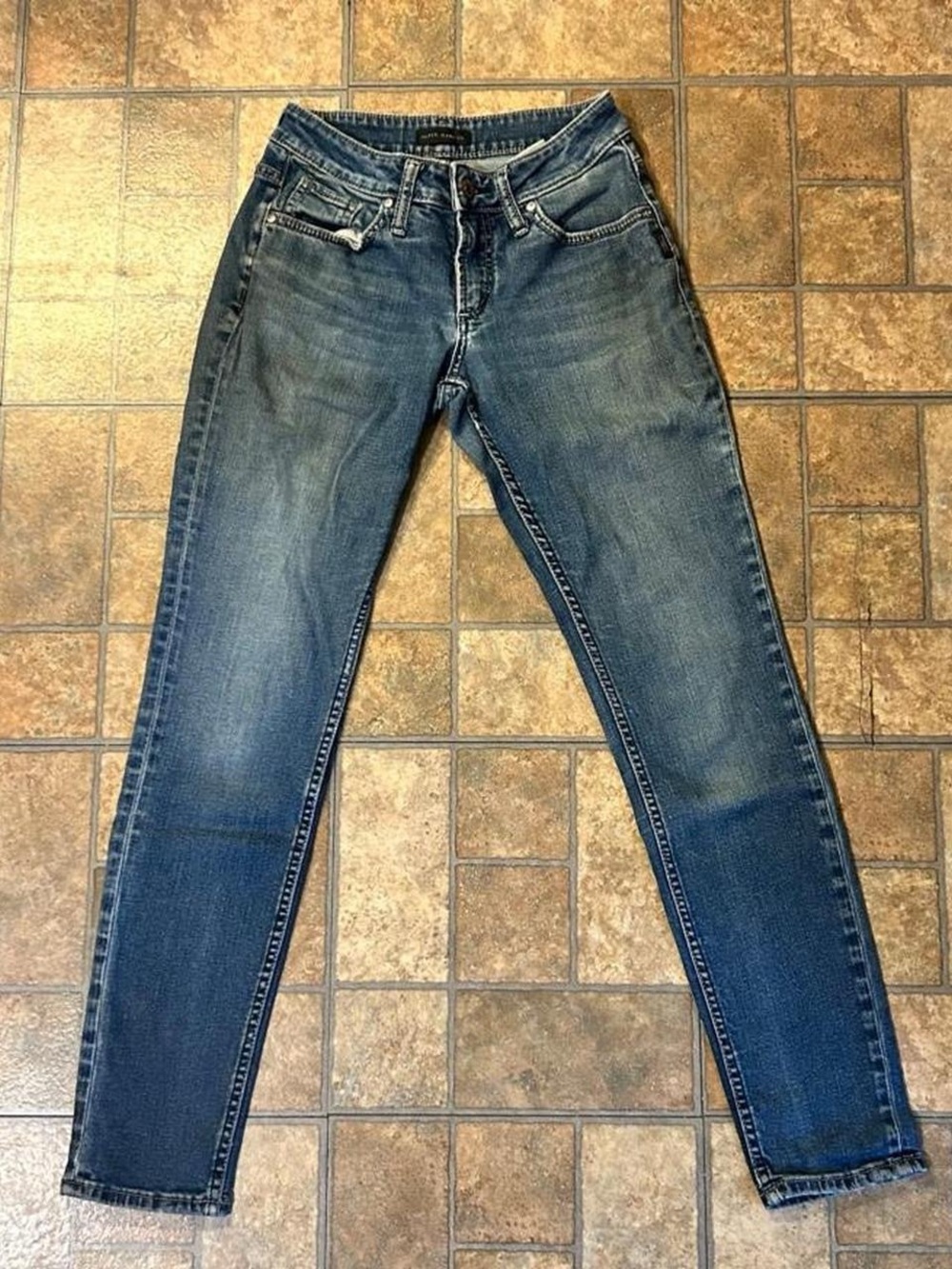 silver jeans